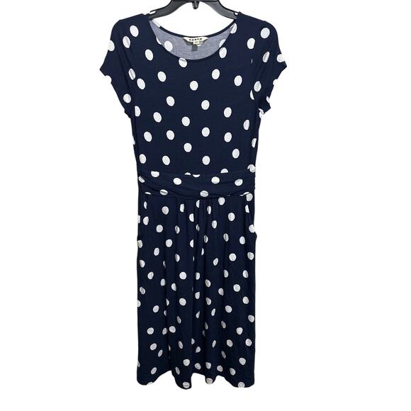 Boden Amelie Jersey Polka Dot Dress 6 L - Picture 2 of 4